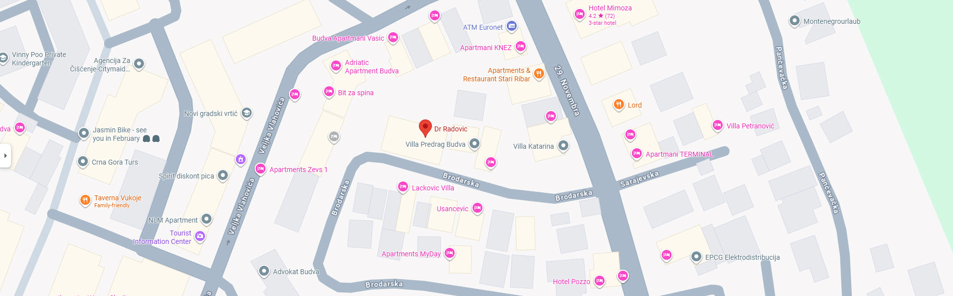 GINEKOLOŠKA ORDINACIJA DR RADOVIC BUDVA